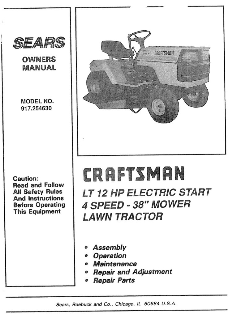 Sears Craftsman 917.254630 owner's manual Sears Craftsman 917.254630 owner's manual