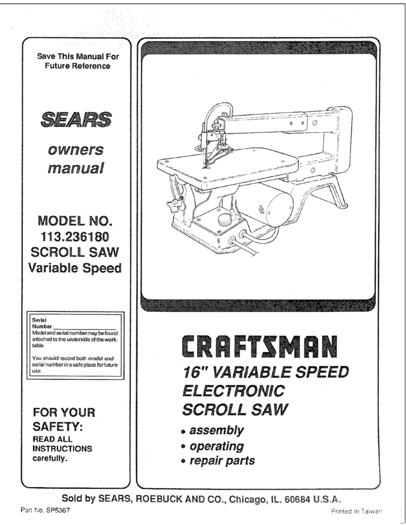 Sears Craftsman 113.236180 owner's manual