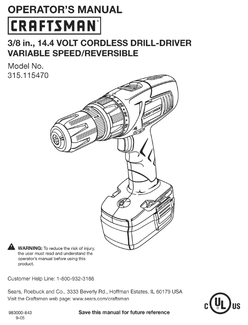 Craftsman 315.115470 User manual