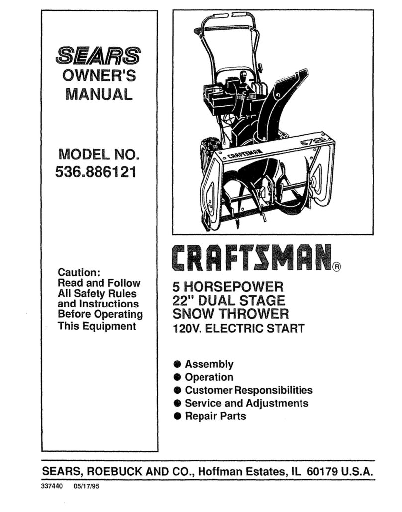 Sears Craftsman 536.886121 User manual