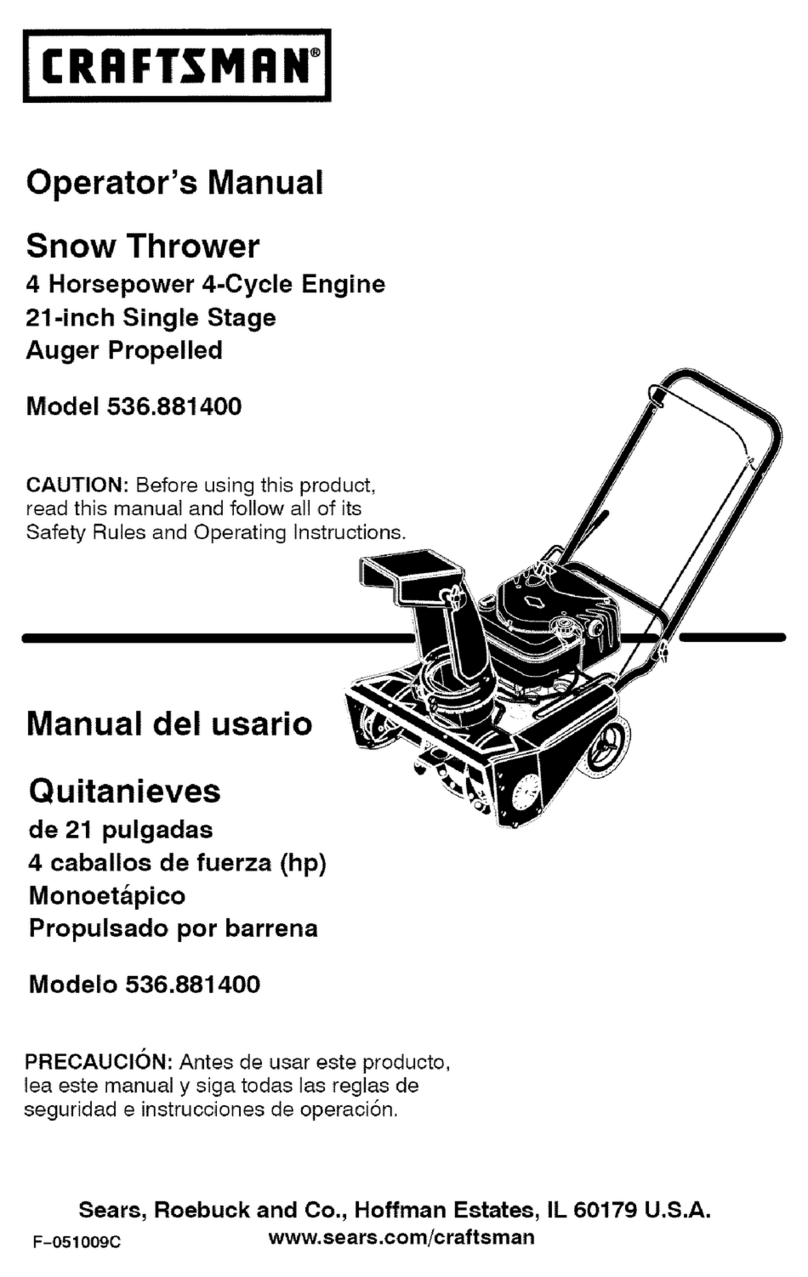 Craftsman 536.881400 Operator's manual