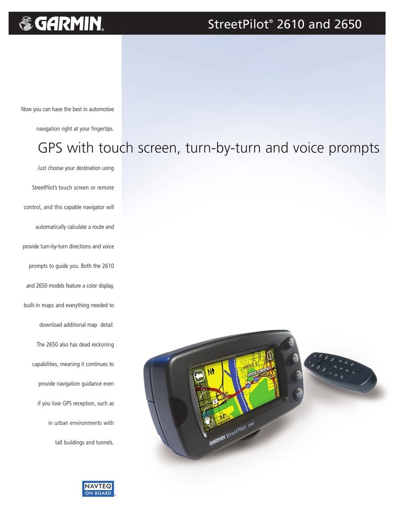 Garmin STREETPILOT 2610 Features