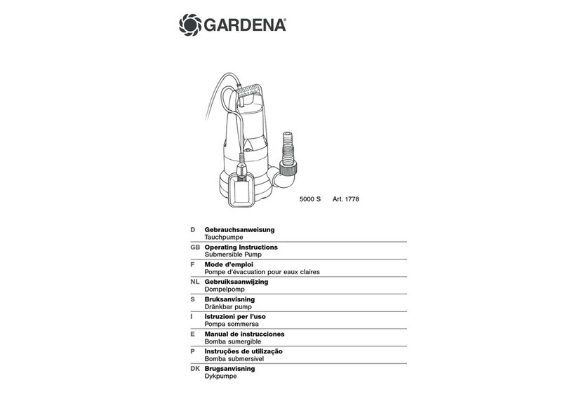 Gardena 5000 S User manual