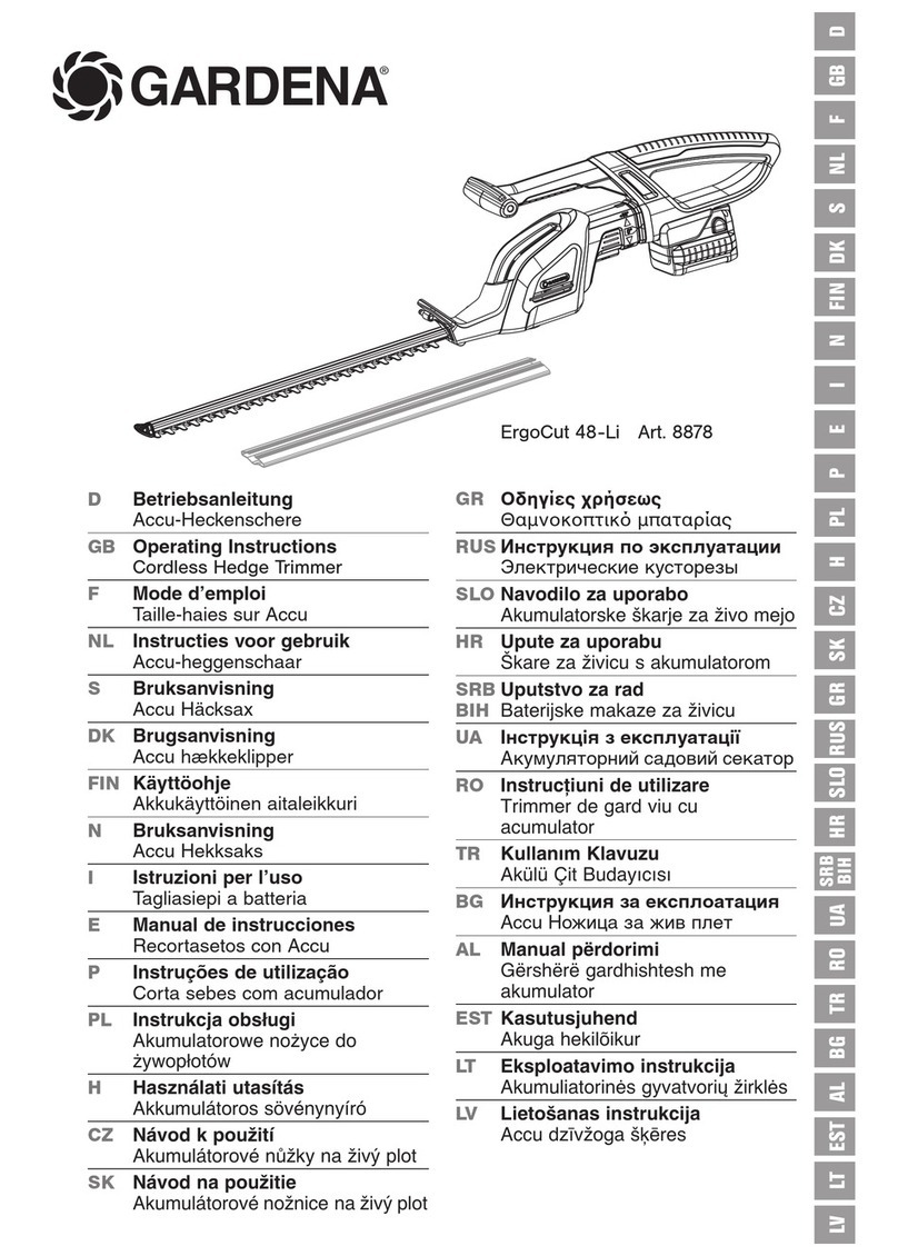 Gardena ErgoCut 48-Li operating instructions