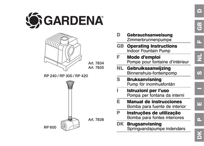 Gardena RP 240 operating instructions