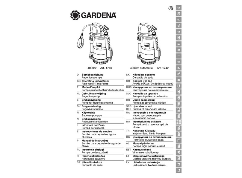 Gardena 4000/2 1740 operating instructions