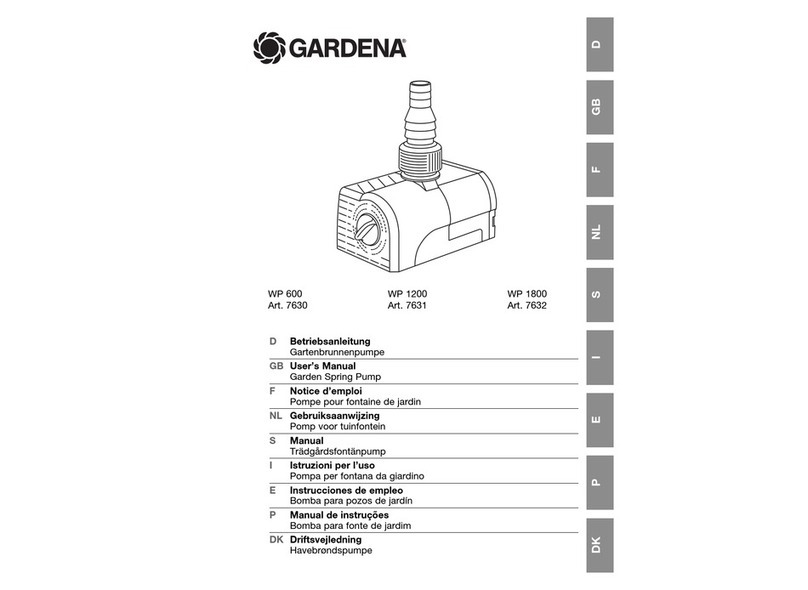 Gardena WP 600 7630 User manual