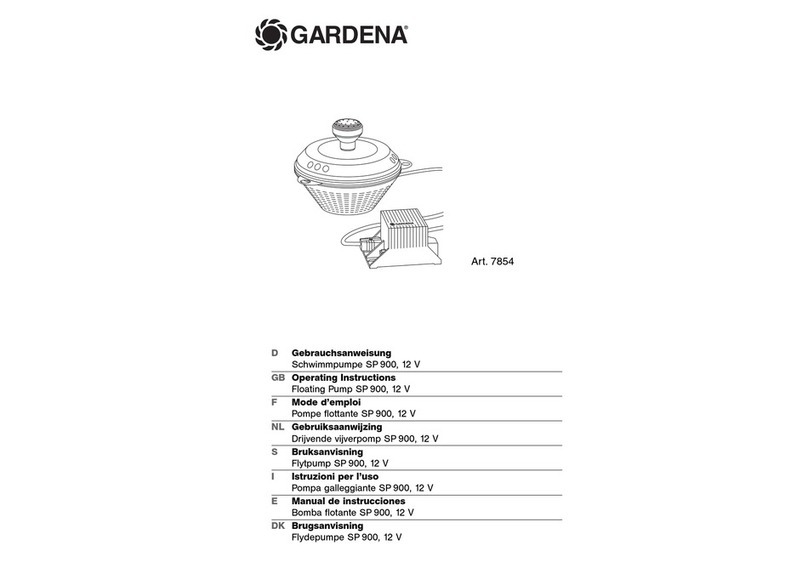 Gardena SP 900 7854 operating instructions Gardena SP 900 7854 operating instructions