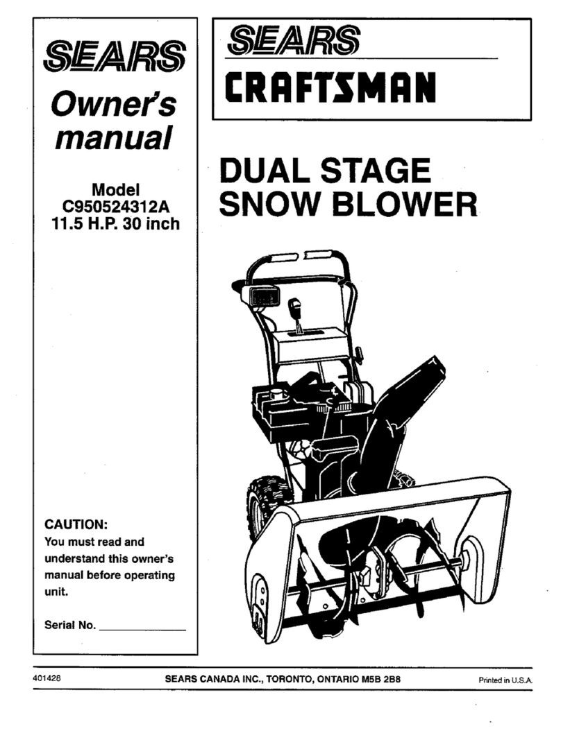 Craftsman C950524312A owner's manual