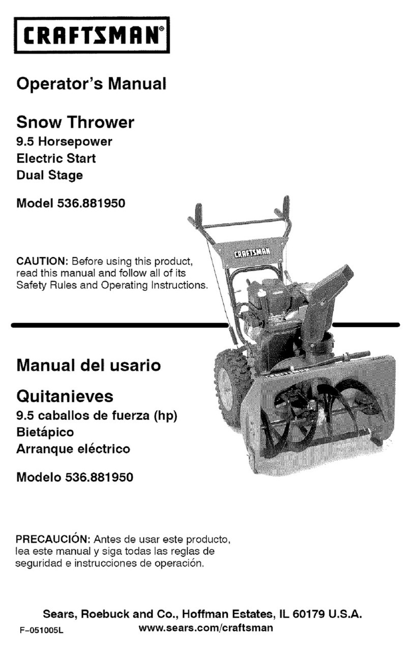 Craftsman 536.881950 Operator's manual