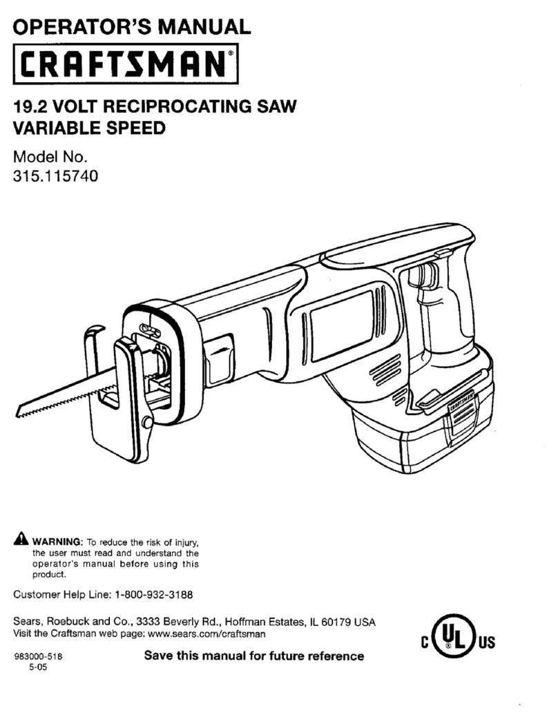Craftsman 315.115740 User manual