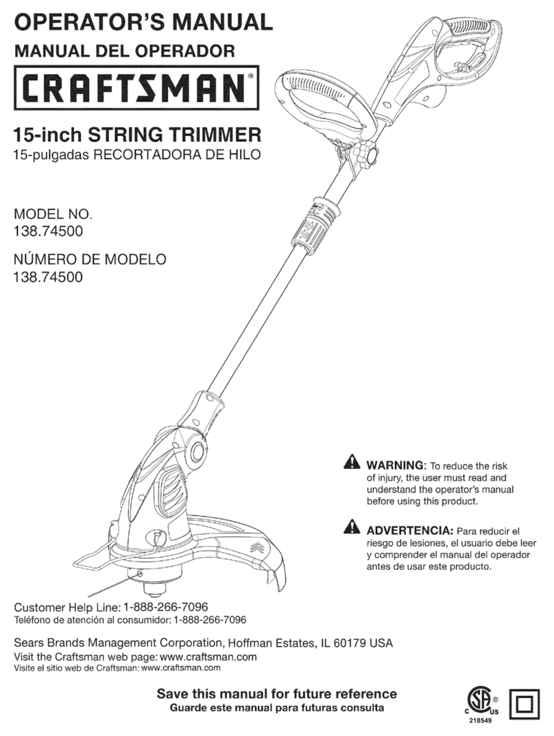 Craftsman 138.74500 Operator's manual