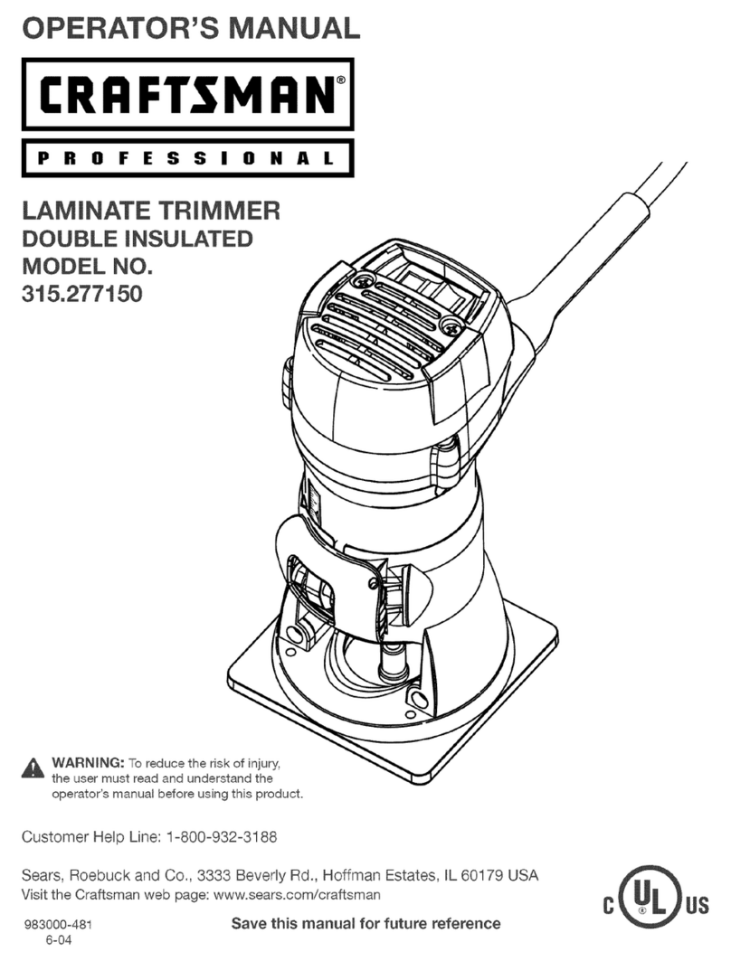 Craftsman 315.277150 User manual