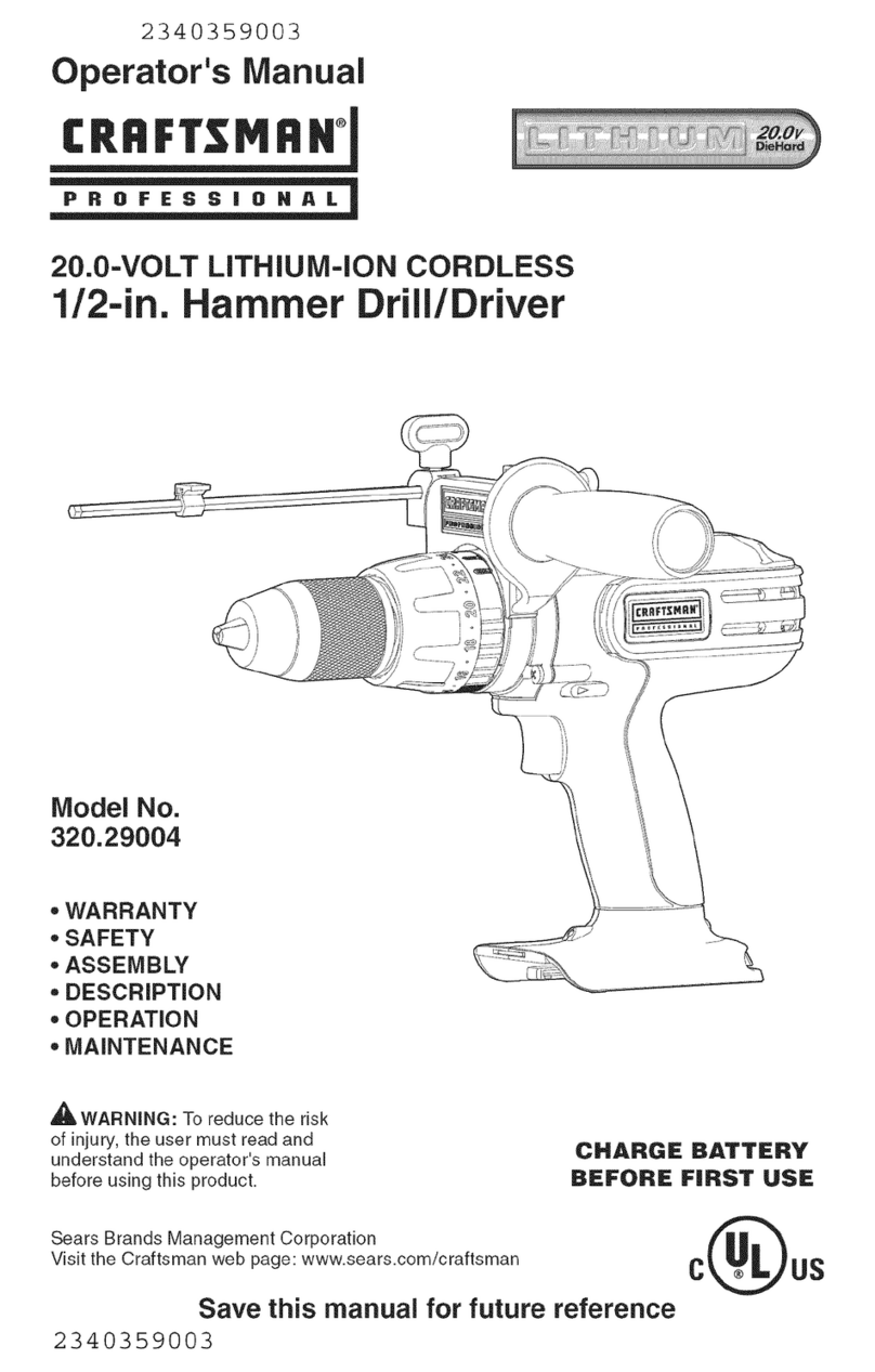 Craftsman 320.29004 Operator's manual
