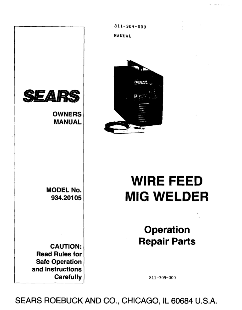 Sears Craftsman 934.20105 owner's manual
