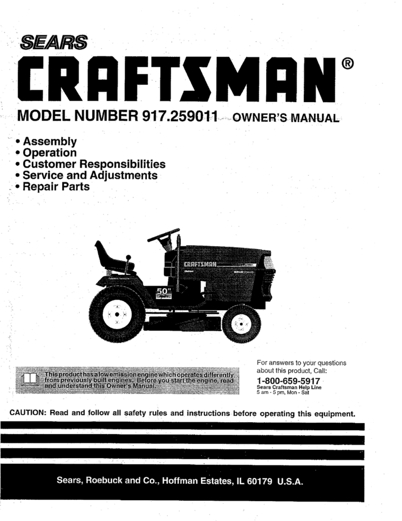 Sears Craftsman 917.259011 owner's manual