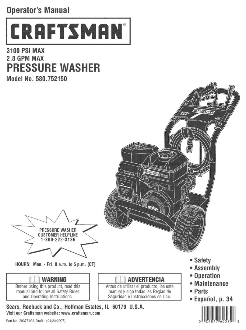 Craftsman 580.752150 Operator's manual