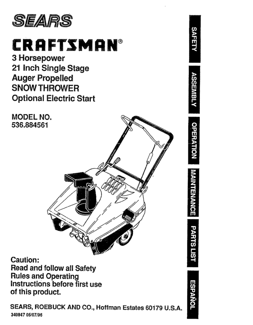 Sears Craftsman 536.884561 owner's manual
