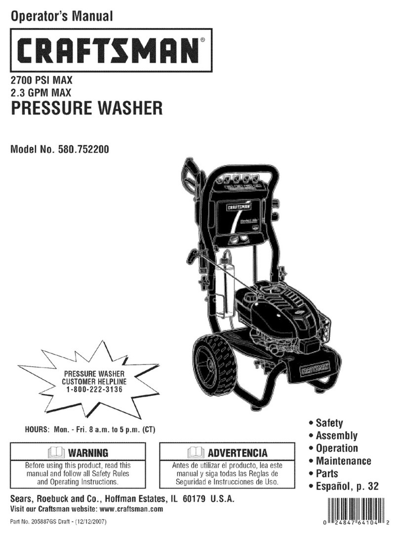 Craftsman 580.752200 Operator's manual