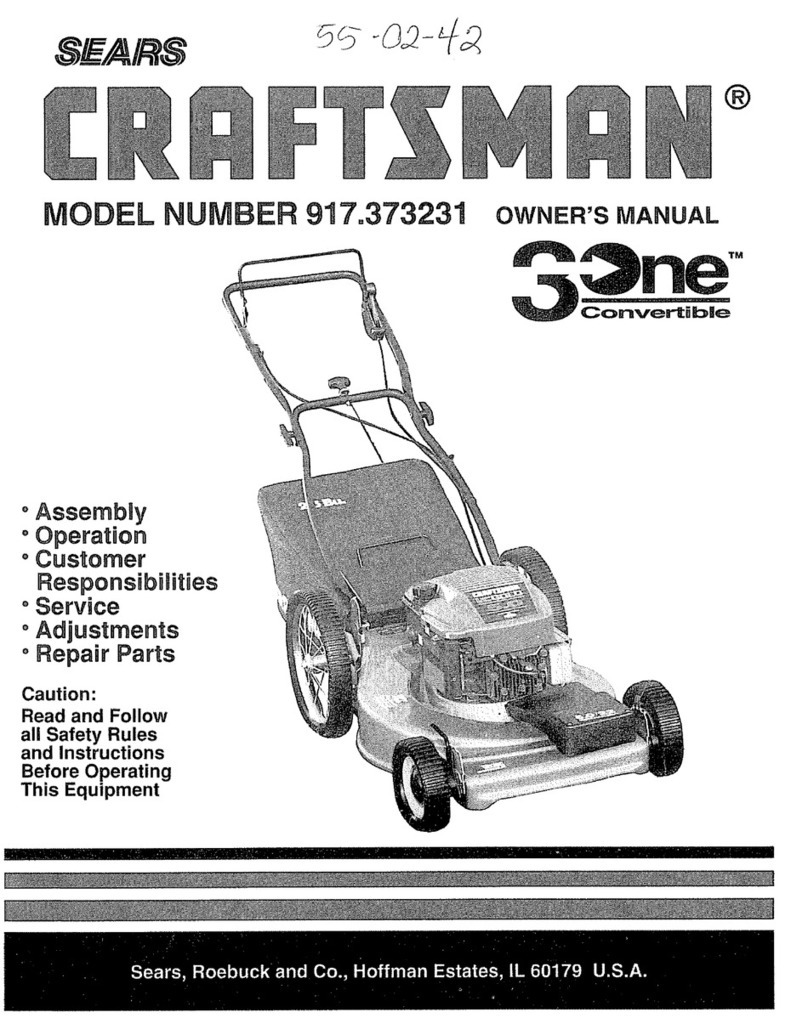 Craftsman 917.373231 owner's manual