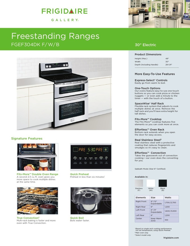 Frigidaire FGEF304DKB Installation instructions