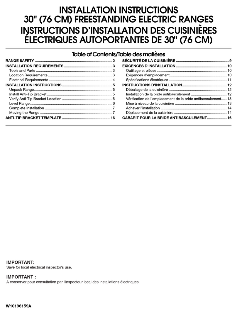 Whirlpool YGFE461LVQ user manual