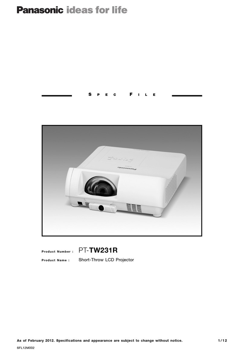 Panasonic PT-TW231RU User manual