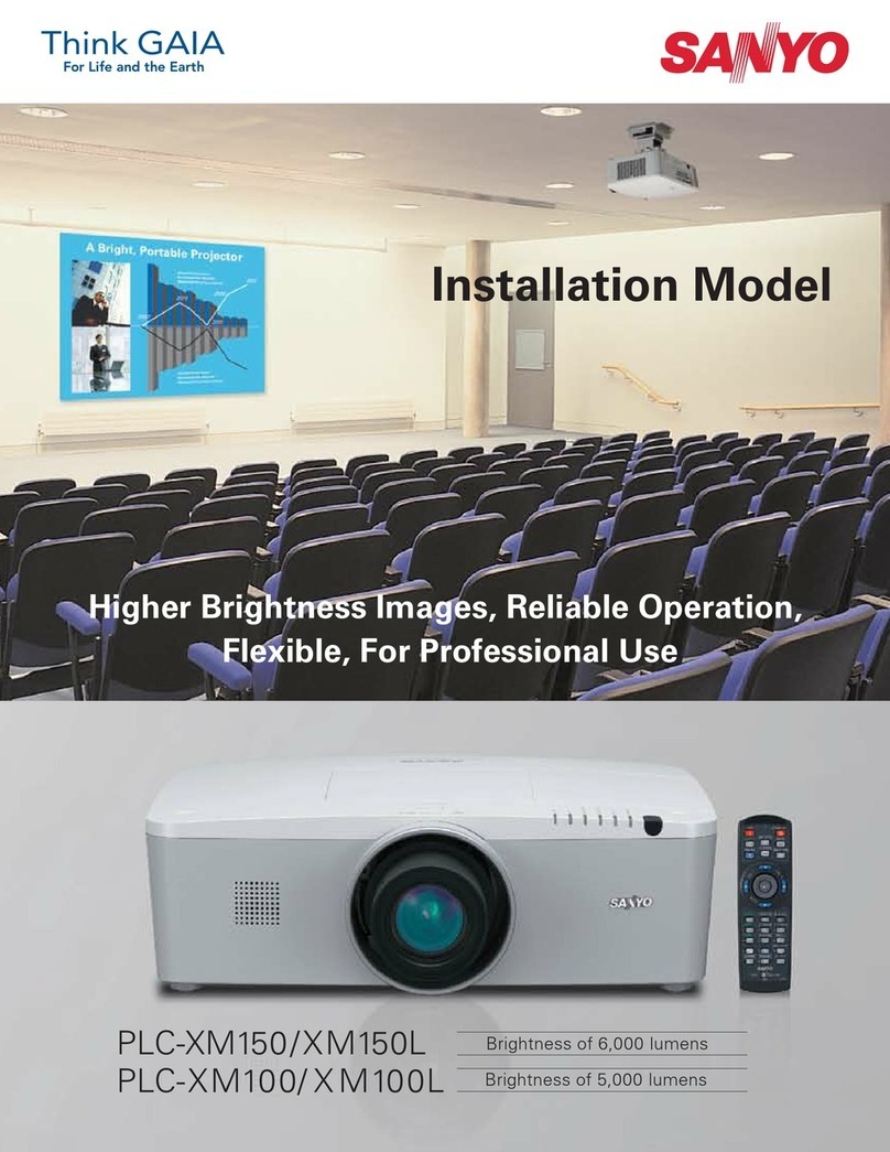 Sanyo PLC-XM100/L - 5000 Lumens User manual