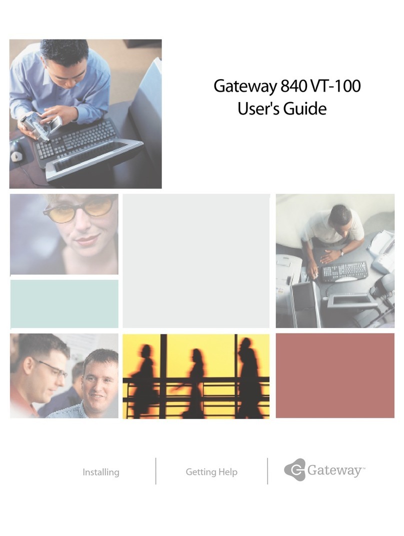 Gateway 840 VT-100 User manual