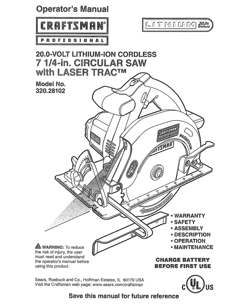 Craftsman 320.28102 Operator's manual