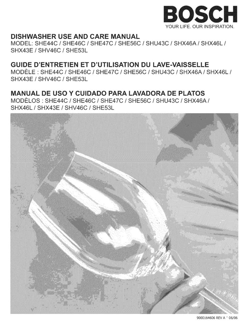 Bosch SHE44C User manual
