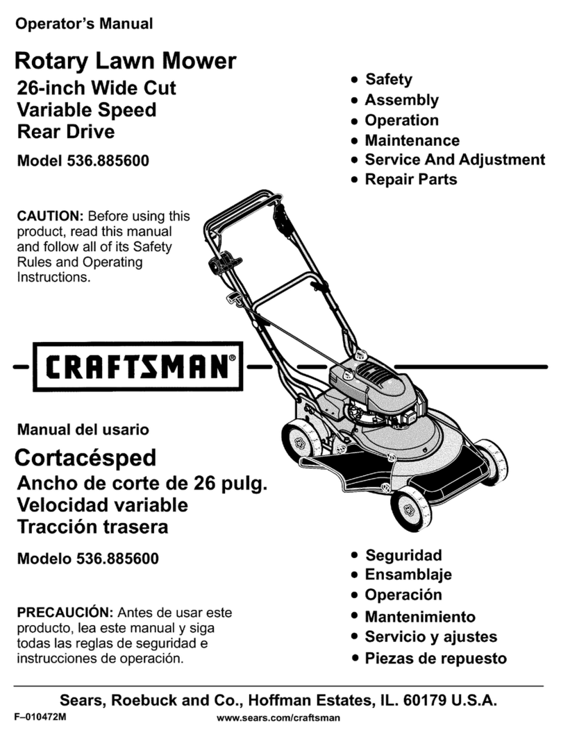 Craftsman 536.885600 Operator's manual