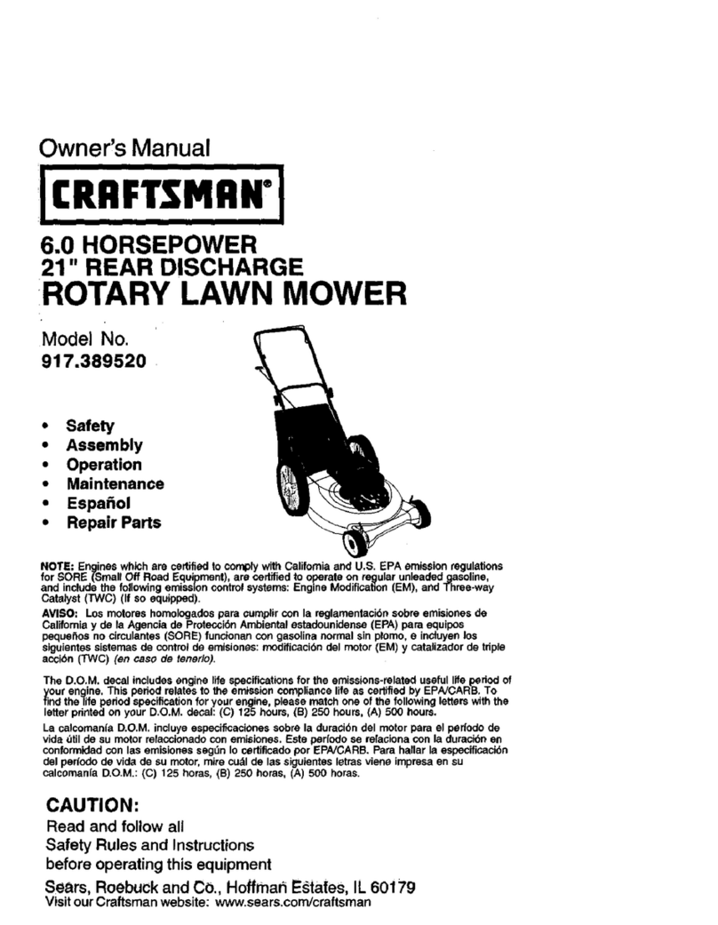 Craftsman 917.389520 owner's manual