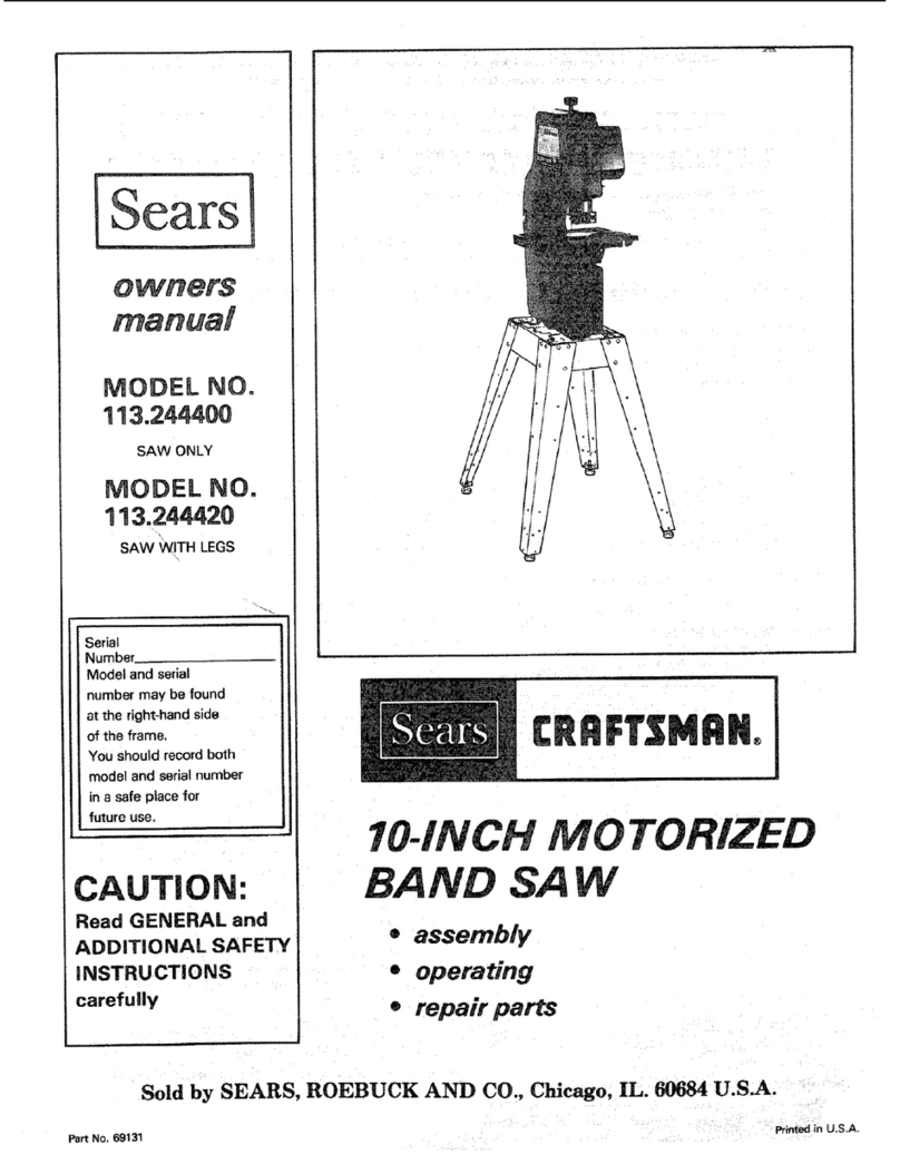 Sears Craftsman 113.244420 owner's manual