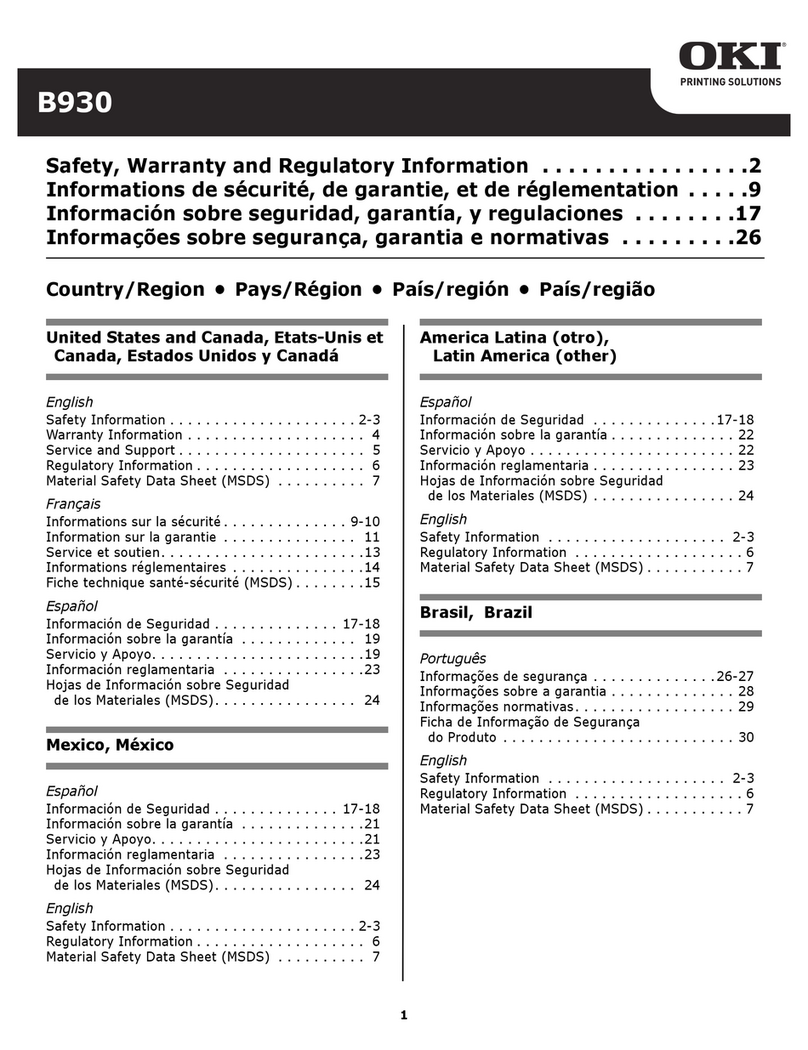 Oki B930dn Original instructions