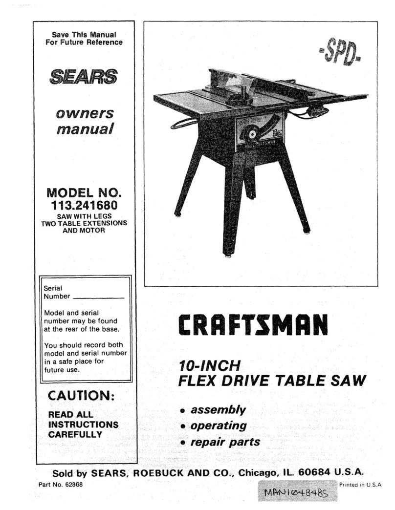 Craftsman 113.241680 owner's manual