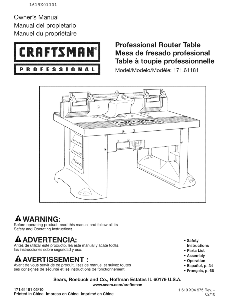 Craftsman 171.61181 Instruction Manual Craftsman 171.61181 Instruction Manual