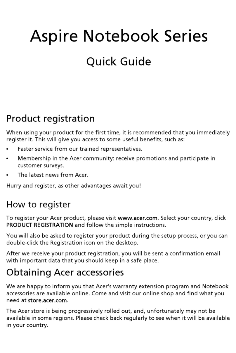Acer Aspire 7739Z quick guide