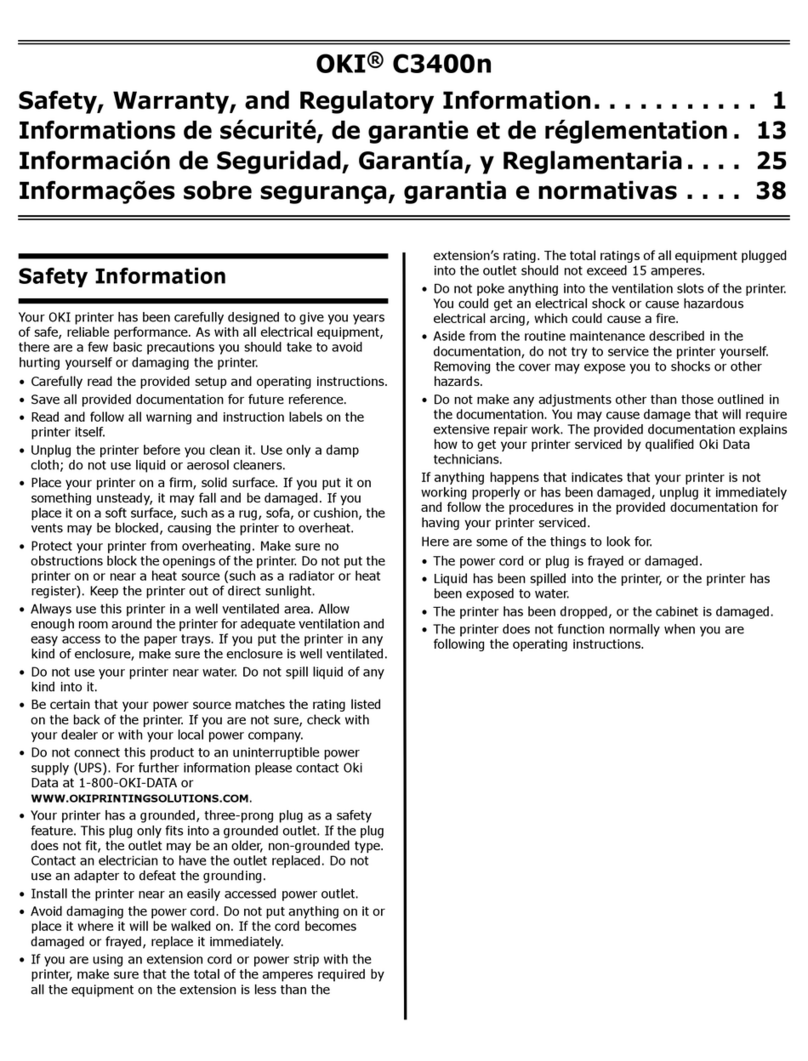 Oki C3400n Original instructions
