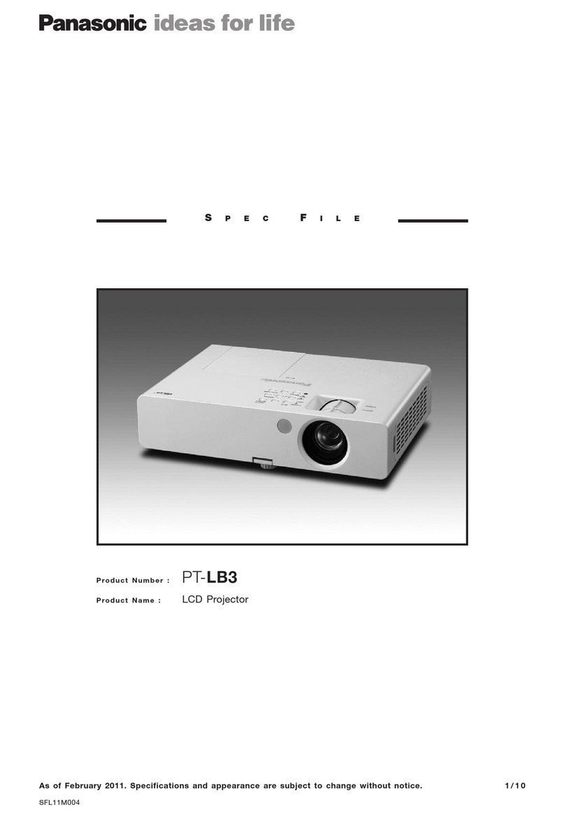 Panasonic PT-LB3U User manual
