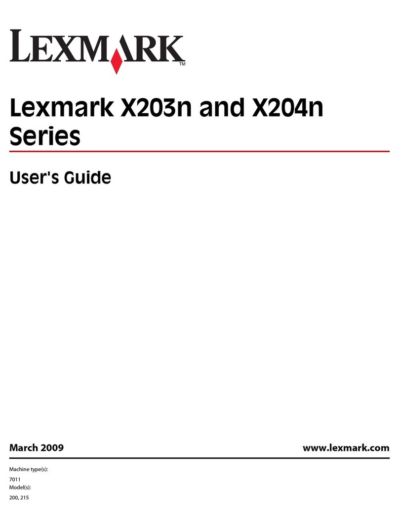 Lexmark X204N - X B/W Laser User manual