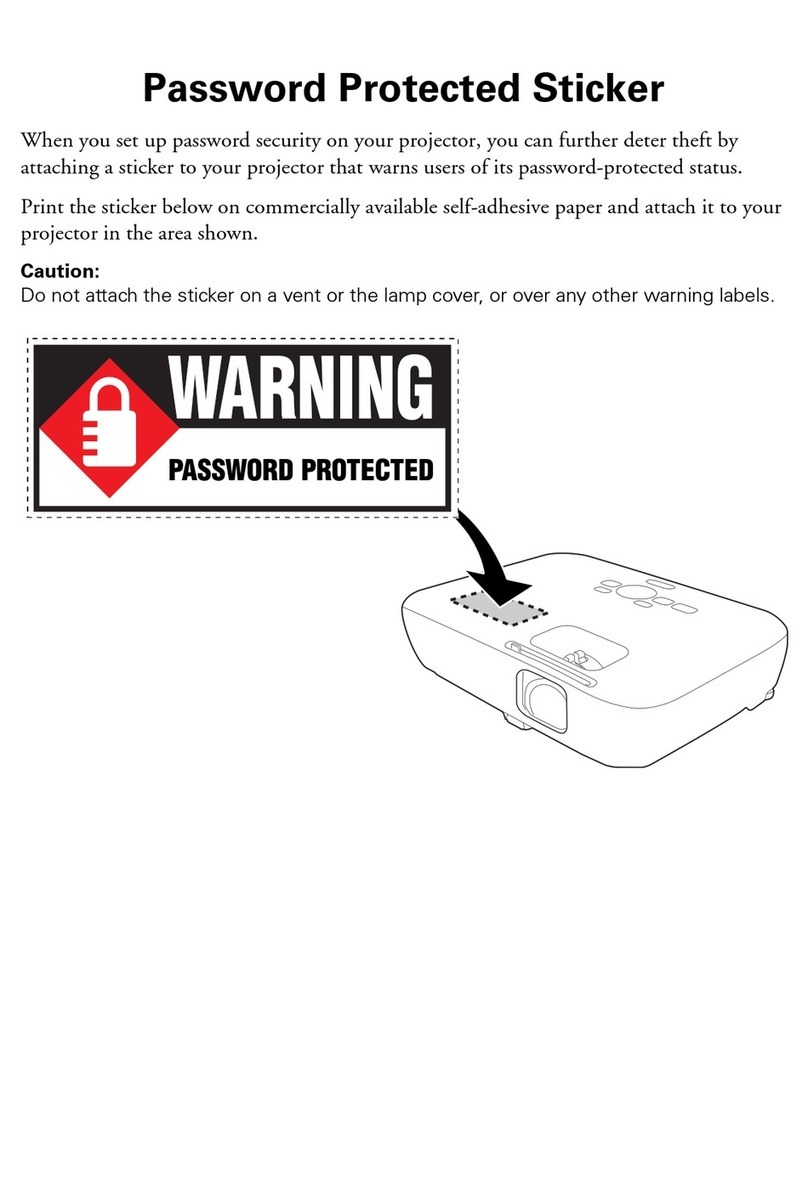 Epson PowerLite 1221 Owner's manual