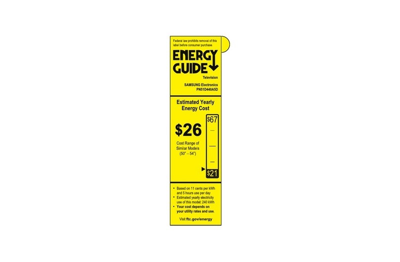 Samsung PN51D440A5D User manual