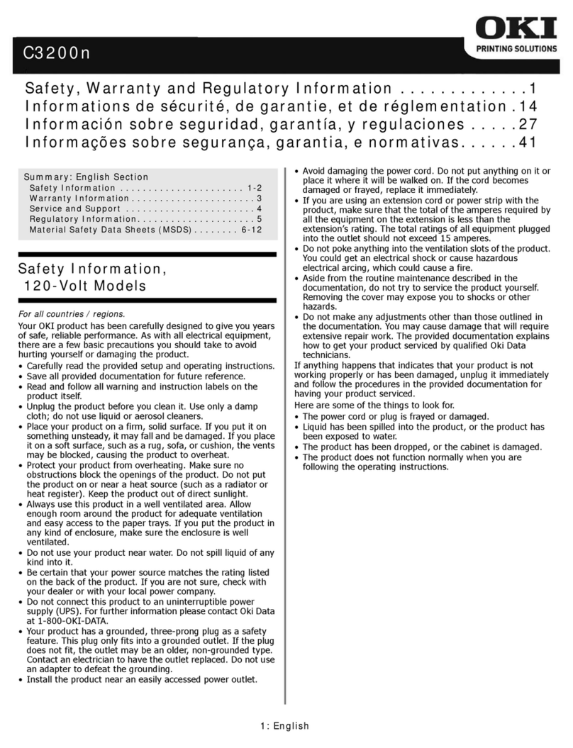 Oki C3200n Original instructions