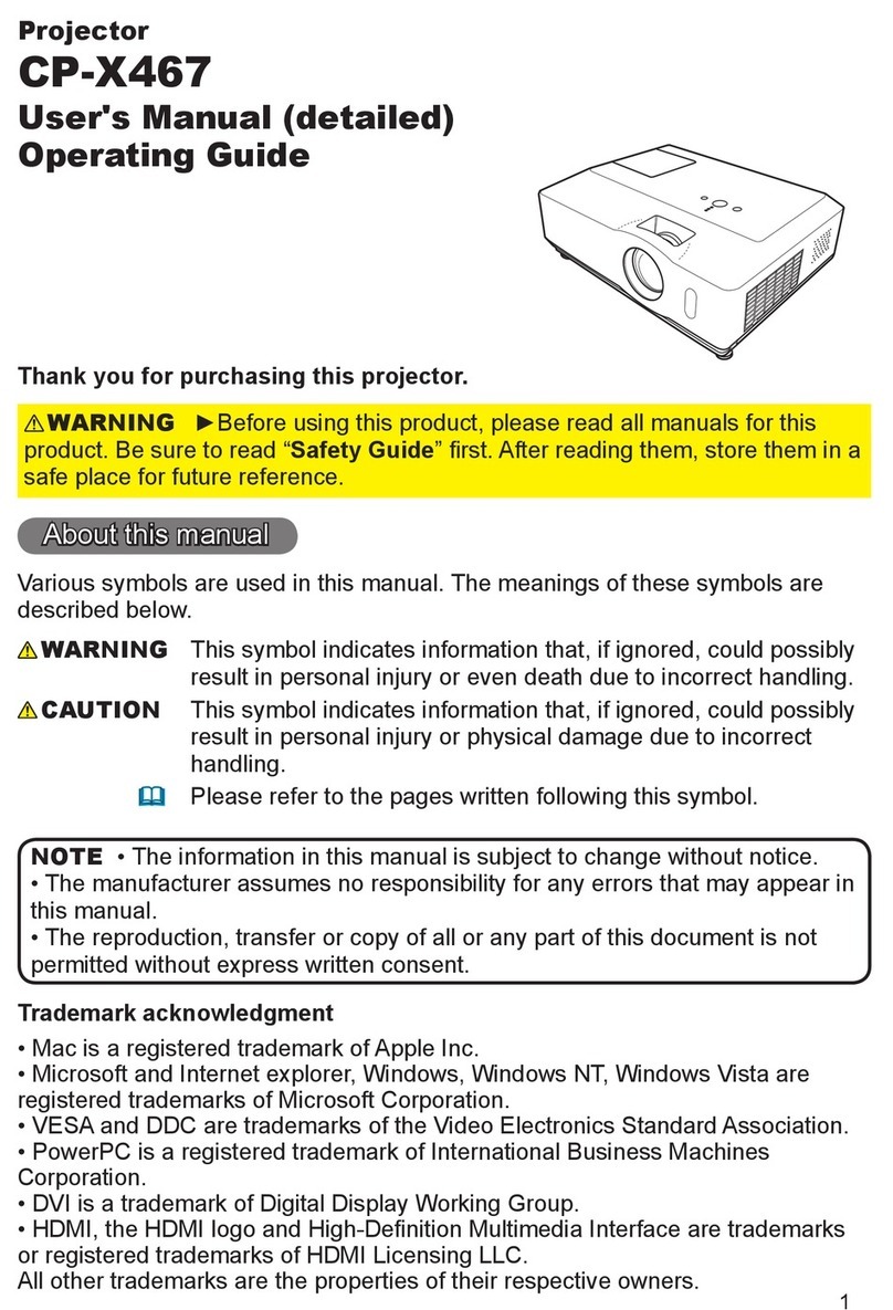 Hitachi CP-X467 User manual
