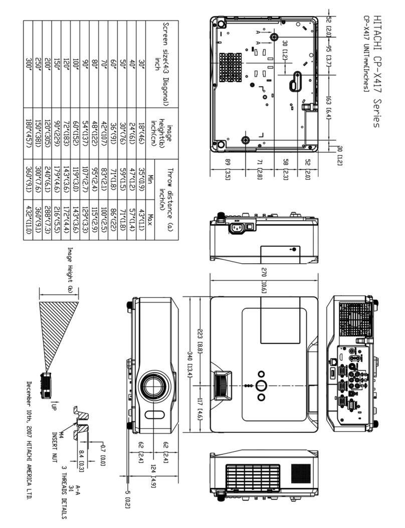 Hitachi CP-X417 series Guide