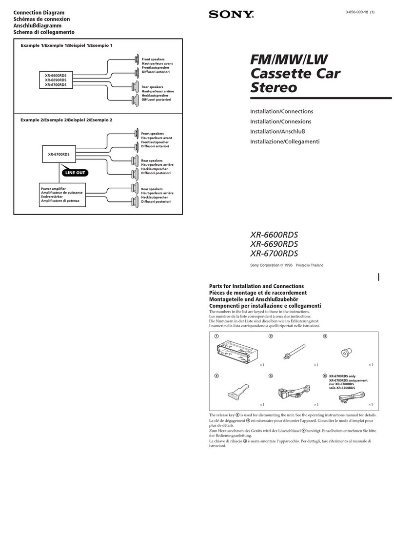 Sony XR-6600RDS Product guide