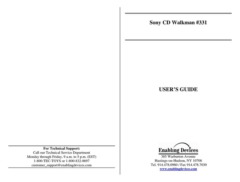 Enabling Devices Walkman 331 User manual