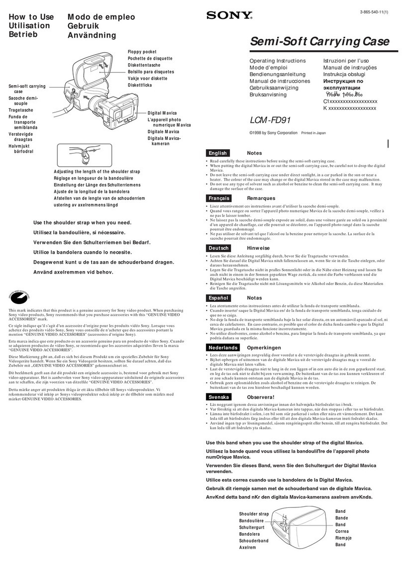 Sony LCM-FD91 User manual