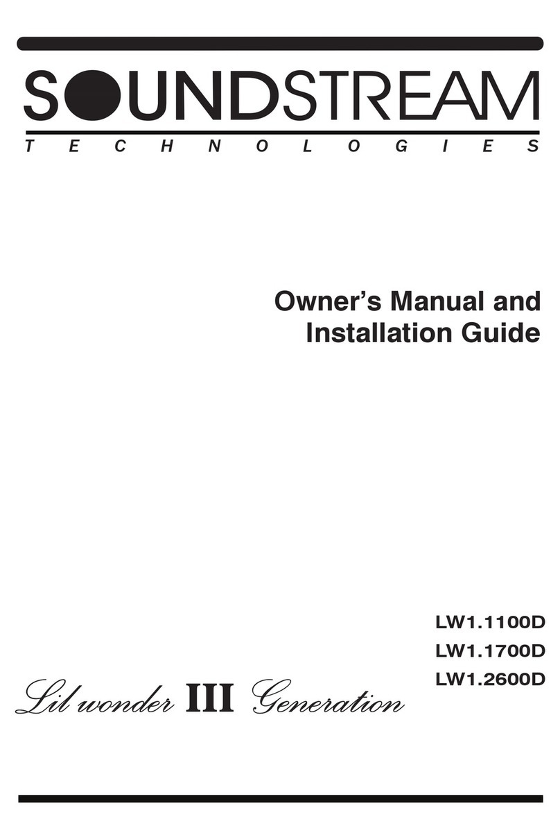 Soundstream LIL'WONDER LW1.1100D Programming manual